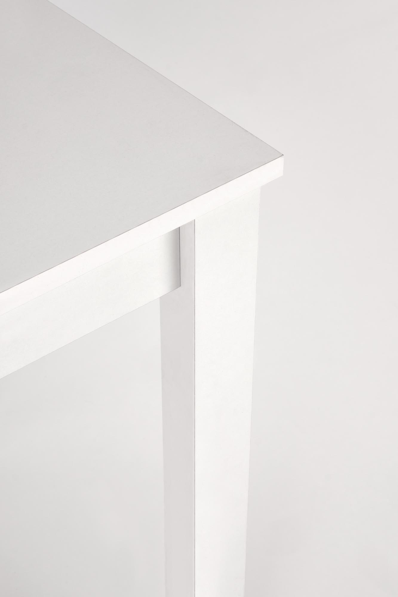 GINO - eettafel - hout - uitschuifbaar - 100-135x60x75 cm - wit