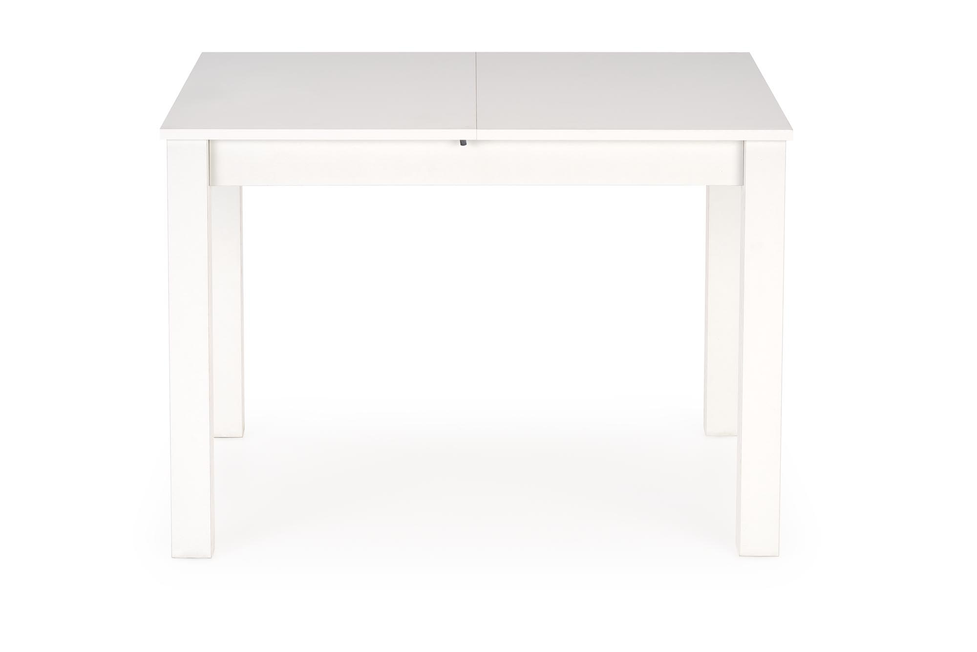 GINO - eettafel - hout - uitschuifbaar - 100-135x60x75 cm - wit