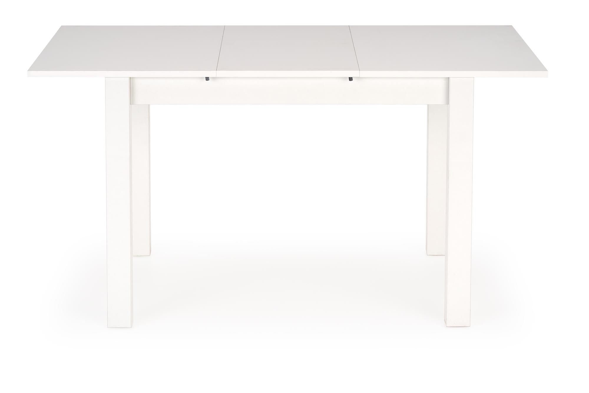 GINO - eettafel - hout - uitschuifbaar - 100-135x60x75 cm - wit