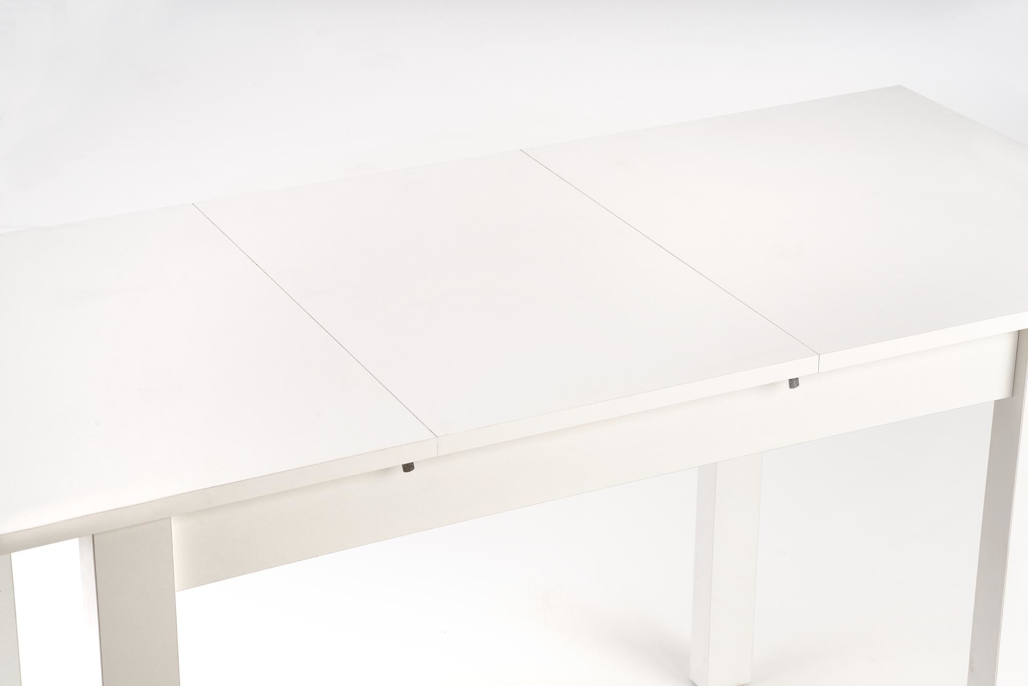 GINO - eettafel - hout - uitschuifbaar - 100-135x60x75 cm - wit