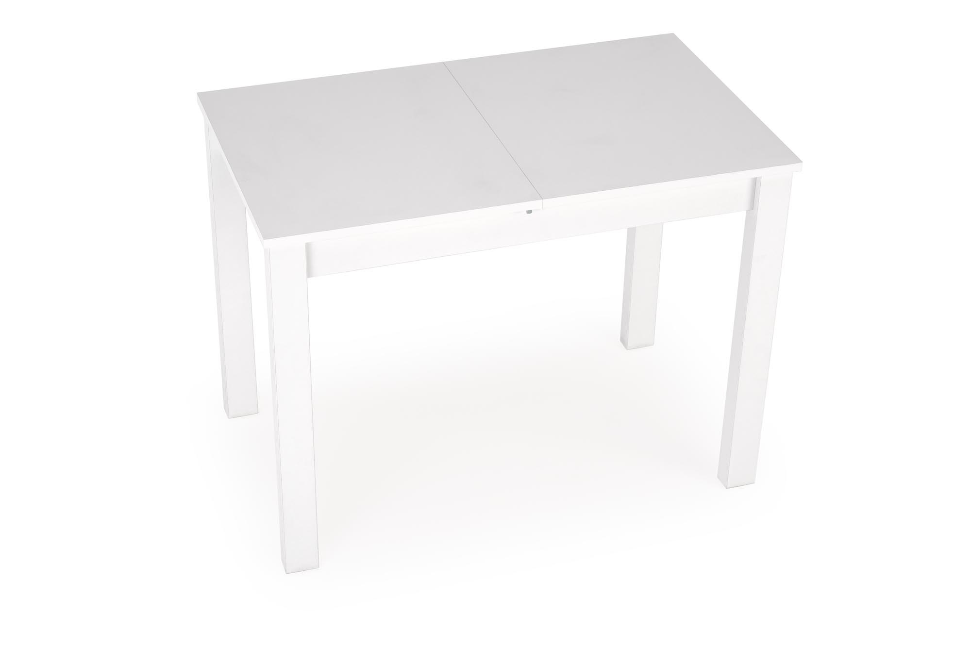 GINO - eettafel - hout - uitschuifbaar - 100-135x60x75 cm - wit