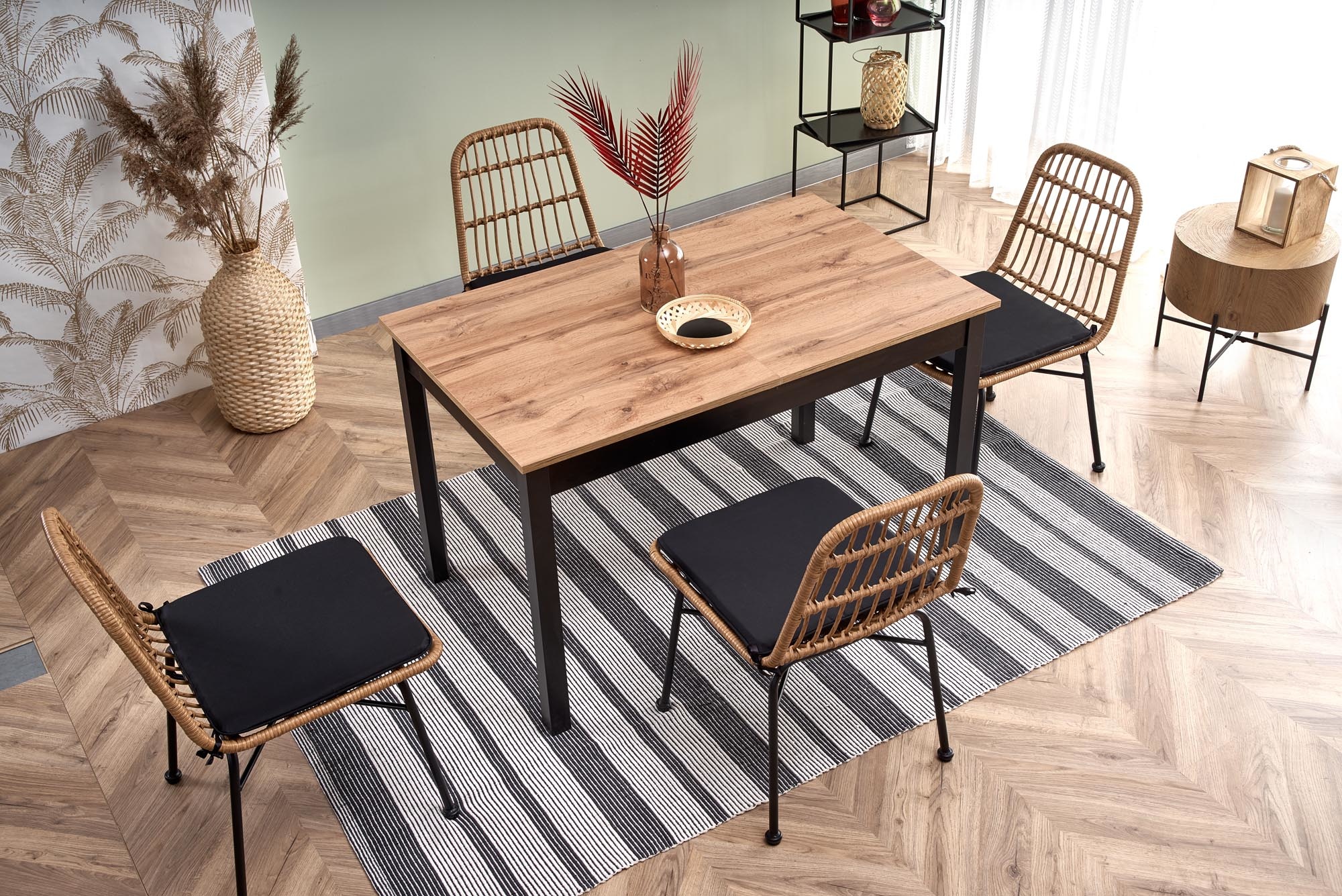 GREG - eettafel - hout - rechthoekig - 124-168x74x75 cm