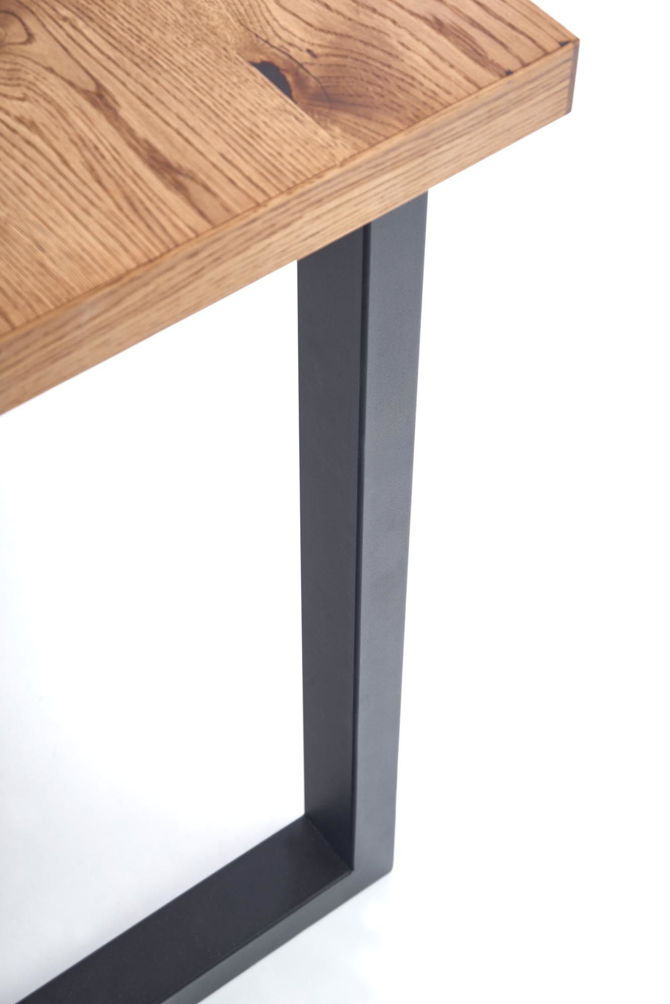 HORUS - eettafel - houten tafelblad - 126-206x80x76 cm