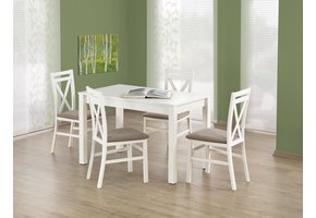 KSAWERY - eettafel - hout - rechthoekig - 120x68x76 cm - wit