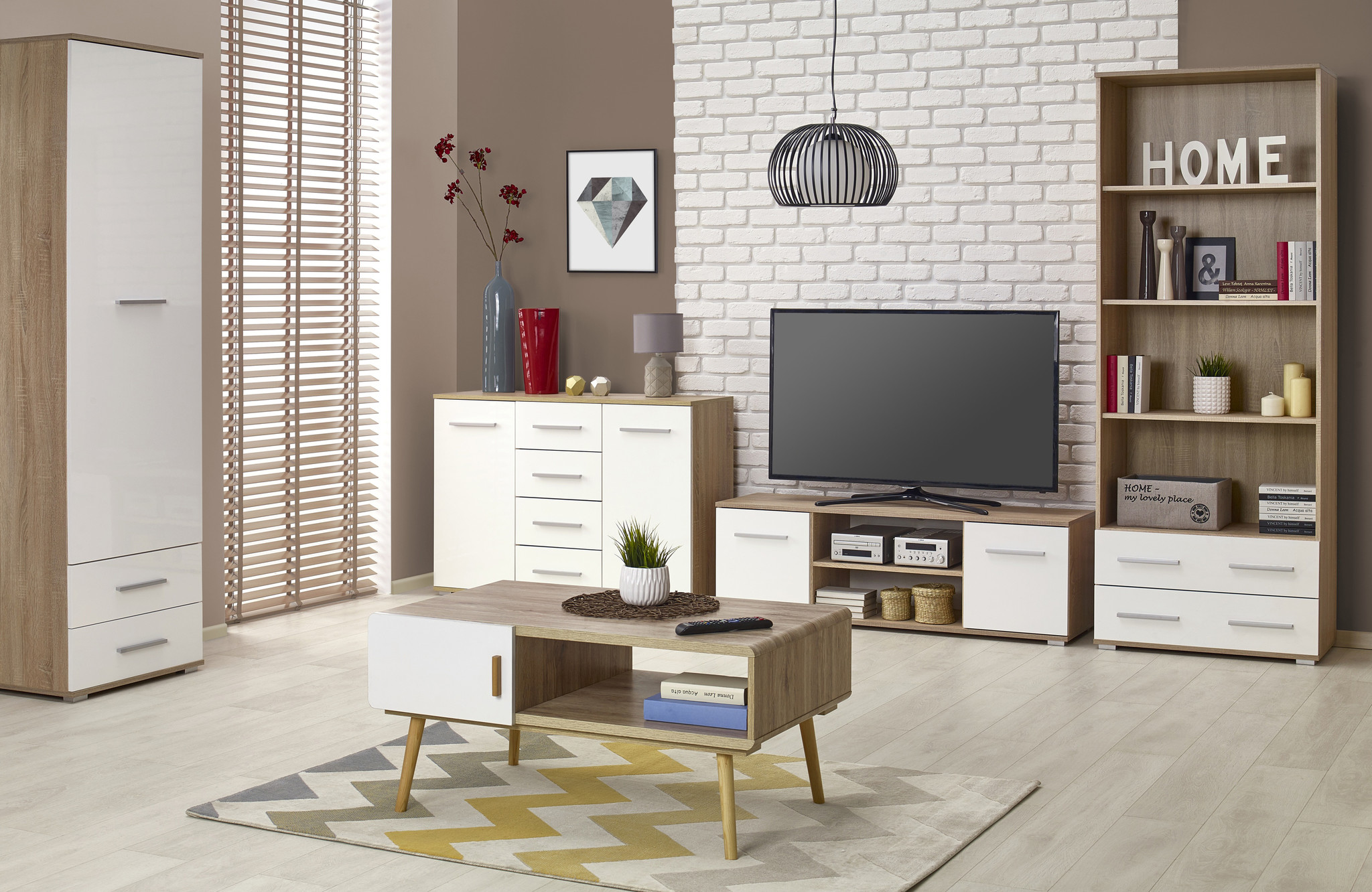 LIMA - ladekast - gelamineerd spaanplaat - 40x82x116 cm