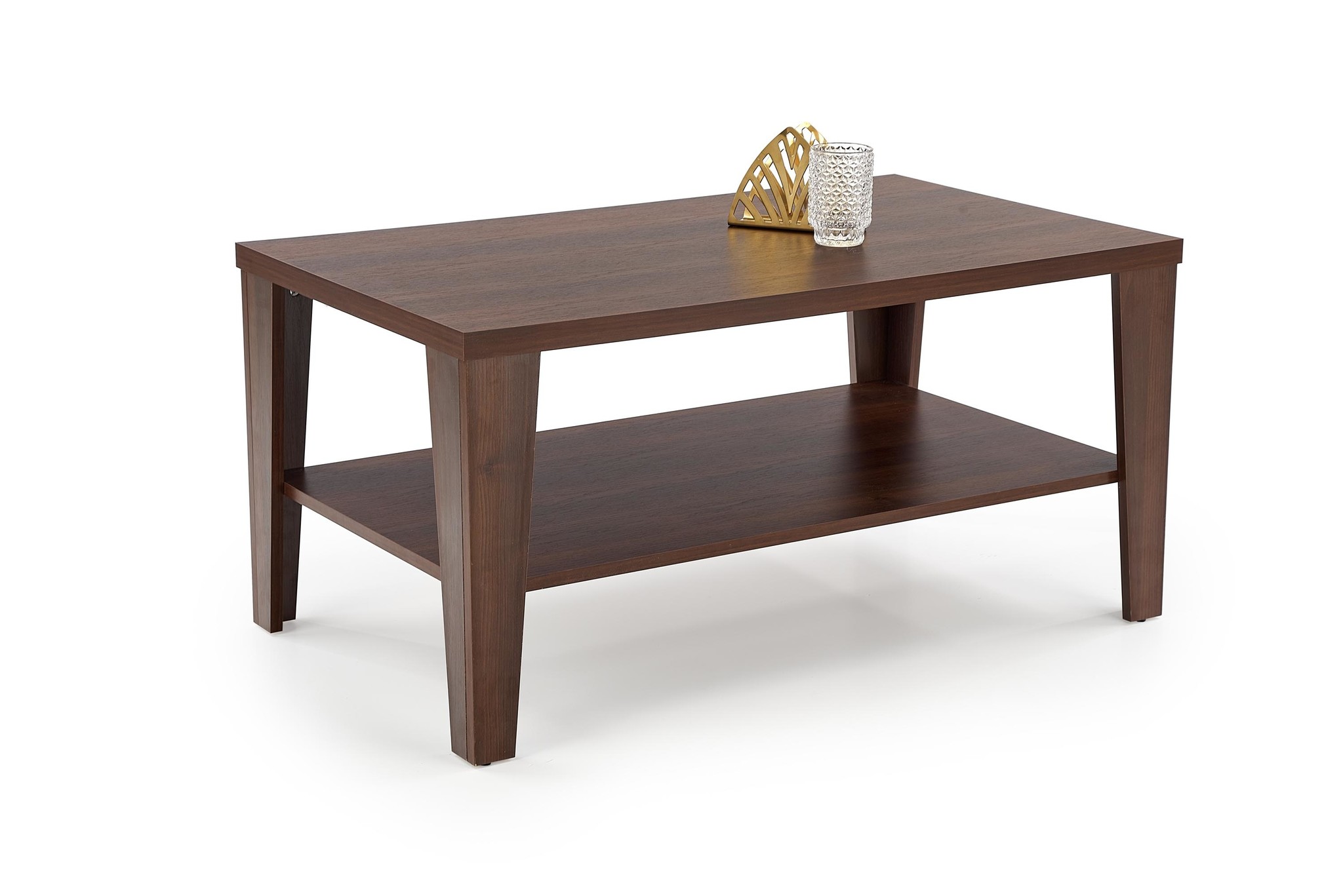 MANTA - salontafel - gelamineerd meubelplaat - donker walnoot