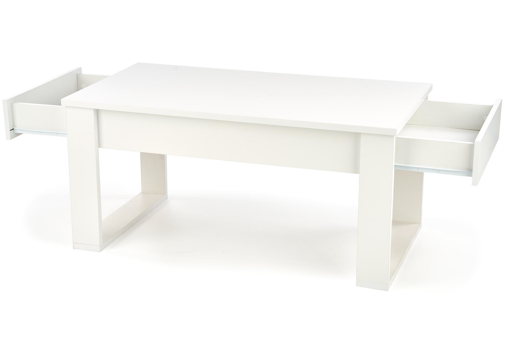 NEA - salontafel - lades - gelamineerd meubelplaat - wit
