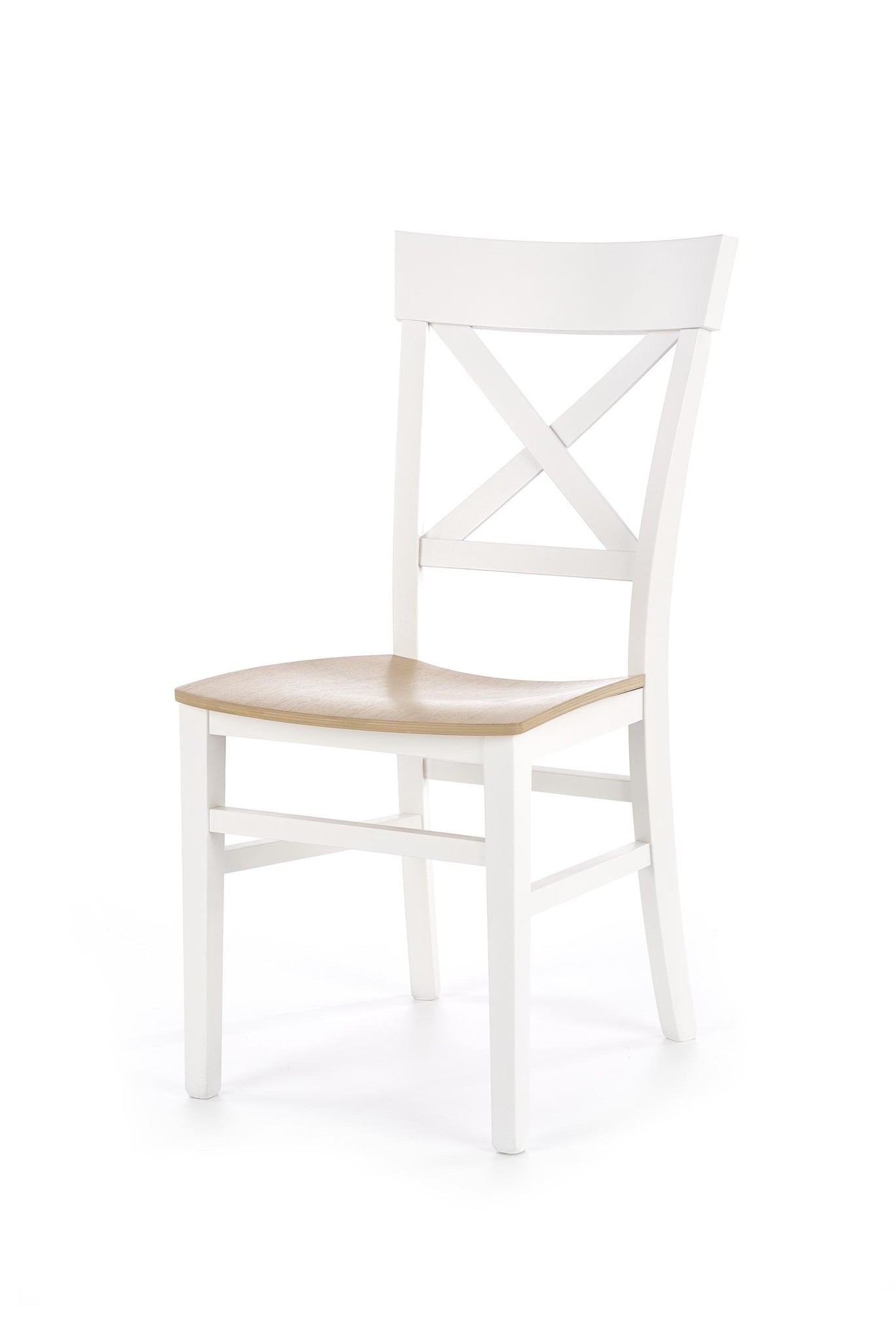 TUTTI - eetkamerstoel - hout - 44x90x56 cm - wit