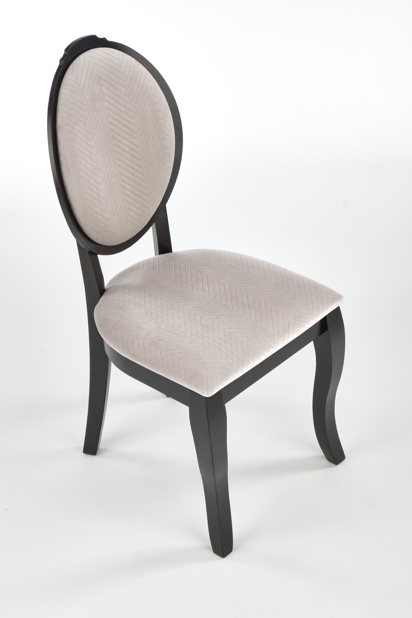 VELO - eetkamerstoel - hout - 46x92x47 cm - zwart beige