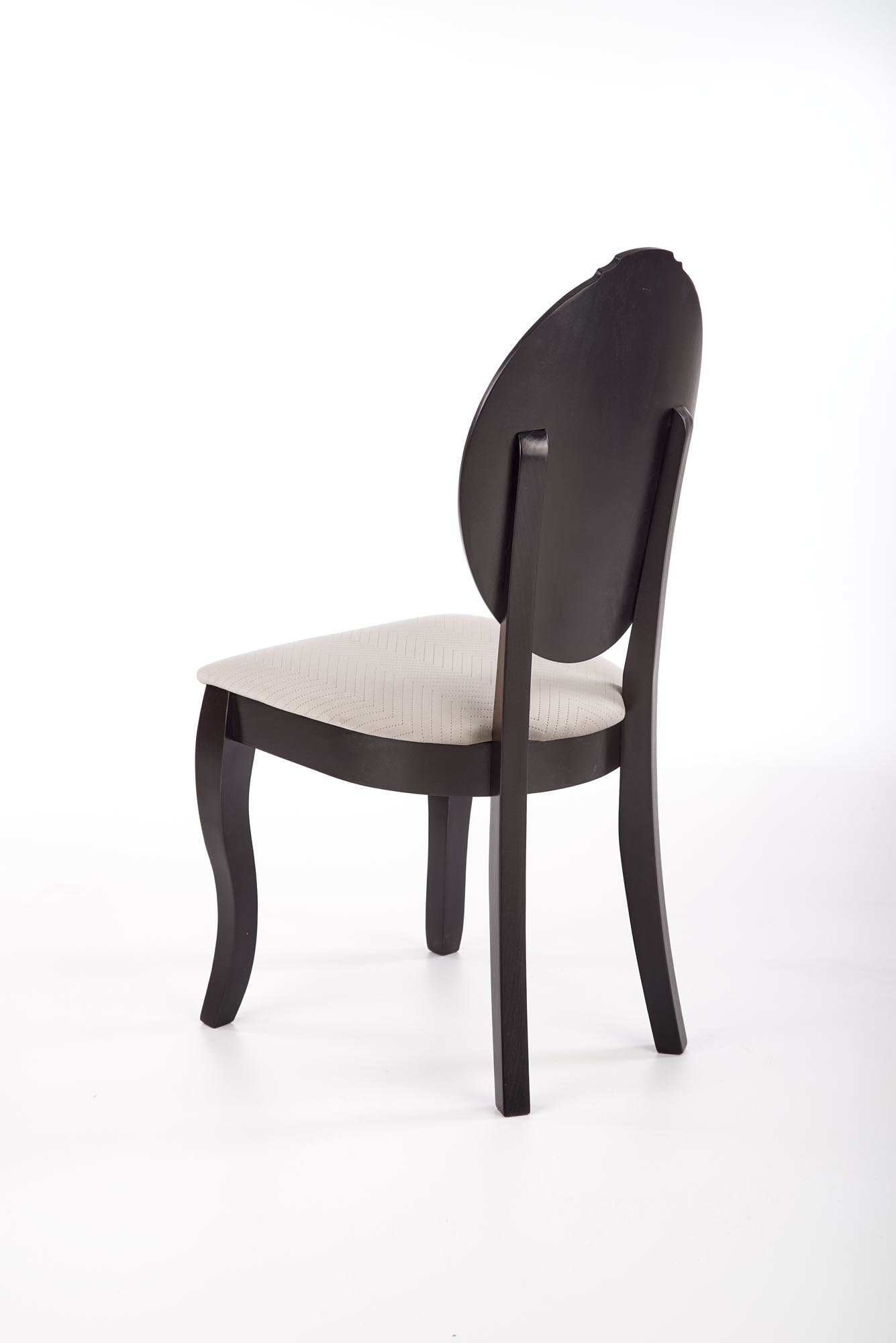VELO - eetkamerstoel - hout - 46x92x47 cm - zwart beige