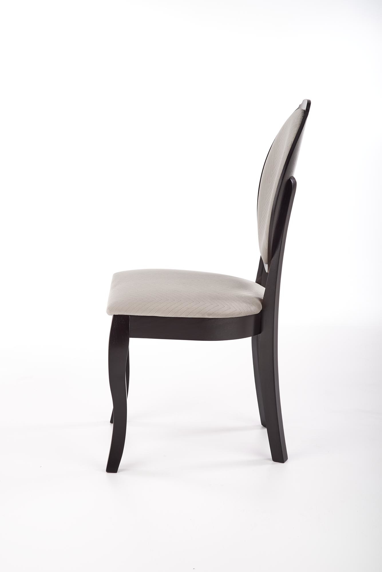 VELO - eetkamerstoel - hout - 46x92x47 cm - zwart beige
