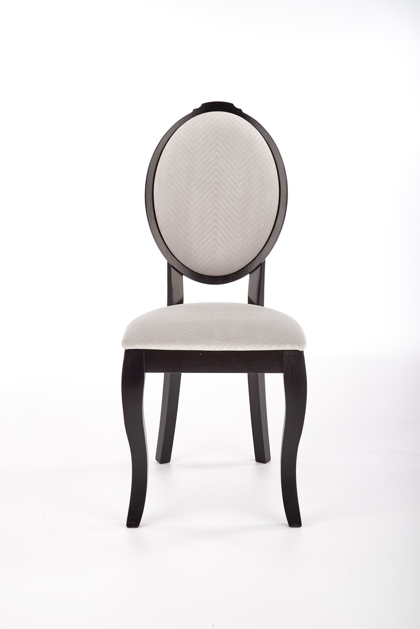 VELO - eetkamerstoel - hout - 46x92x47 cm - zwart beige
