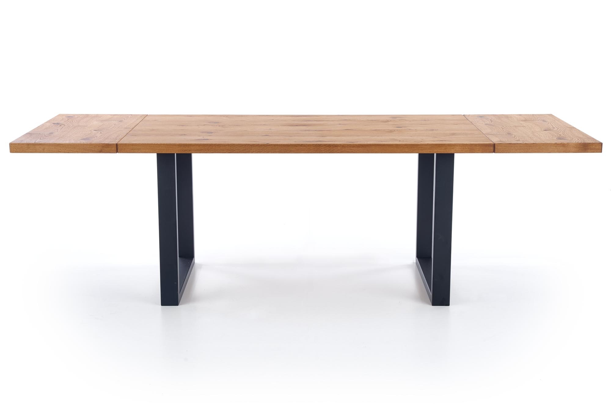 PEREZ - eettafel - houten tafelblad - 160-250x90x76 cm