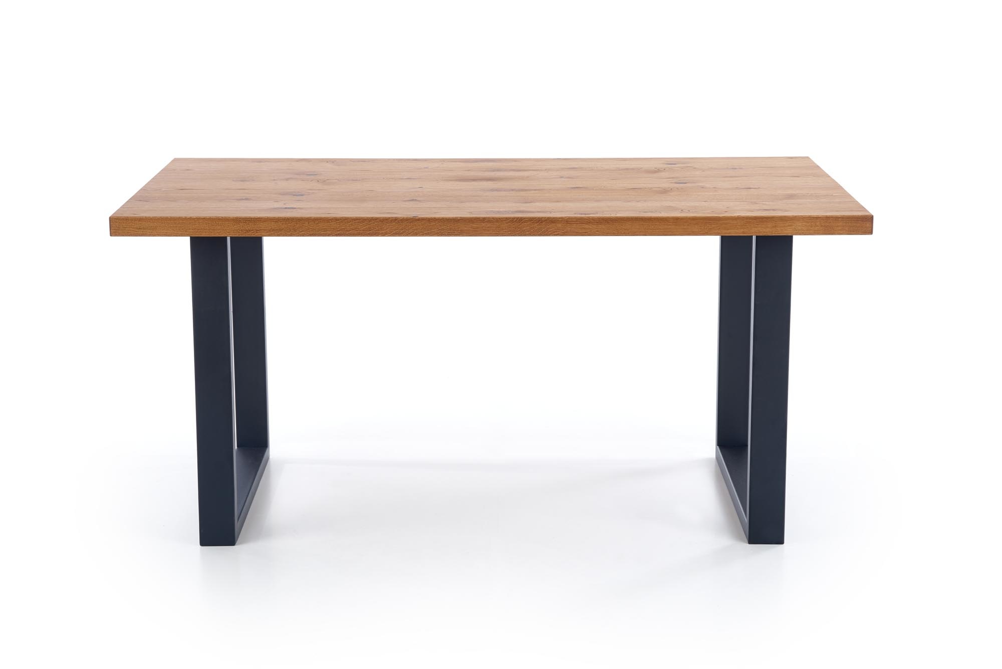 PEREZ - eettafel - houten tafelblad - 160-250x90x76 cm