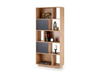 REG - boekenkast - traditioneel - 80x180x33 cm - zwart