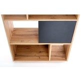 REG - boekenkast - traditioneel - 80x180x33 cm - zwart