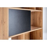 REG - boekenkast - traditioneel - 80x180x33 cm - zwart