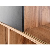 REG - boekenkast - traditioneel - 80x180x33 cm - zwart