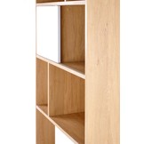 REG - boekenkast - Scandinavisch - 80x180x33 cm - wit