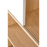 REG - boekenkast - Scandinavisch - 80x180x33 cm - wit