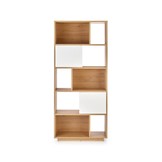 REG - boekenkast - Scandinavisch - 80x180x33 cm - wit