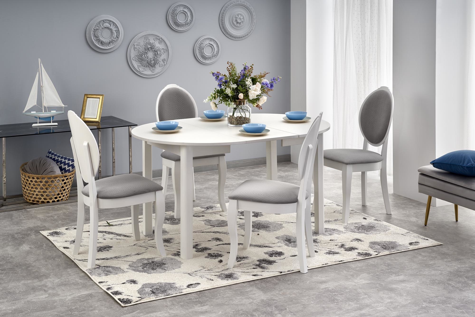 RINGO - eettafel - uitschuifbaar - gelamineerd bord - 6 zits