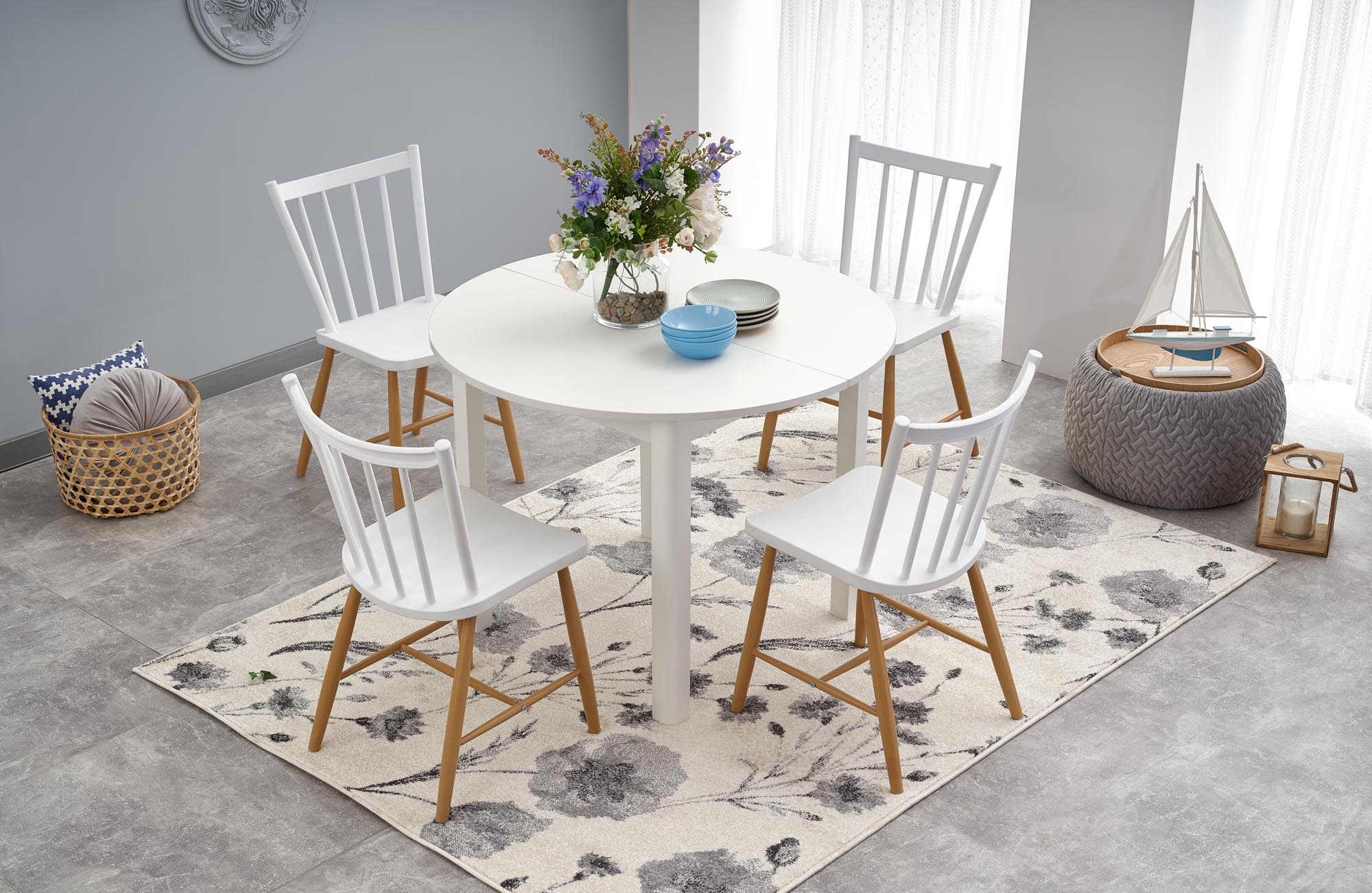 RINGO - eettafel - uitschuifbaar - gelamineerd bord - 6 zits