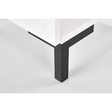 SILVIA - nachtkastje - modern - 40x40x52 cm - wit zwart