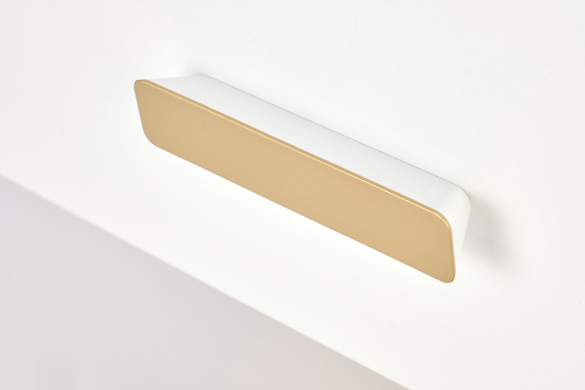 SILVIA - nachtkastje - glamour - 40x40x52 cm - wit goud