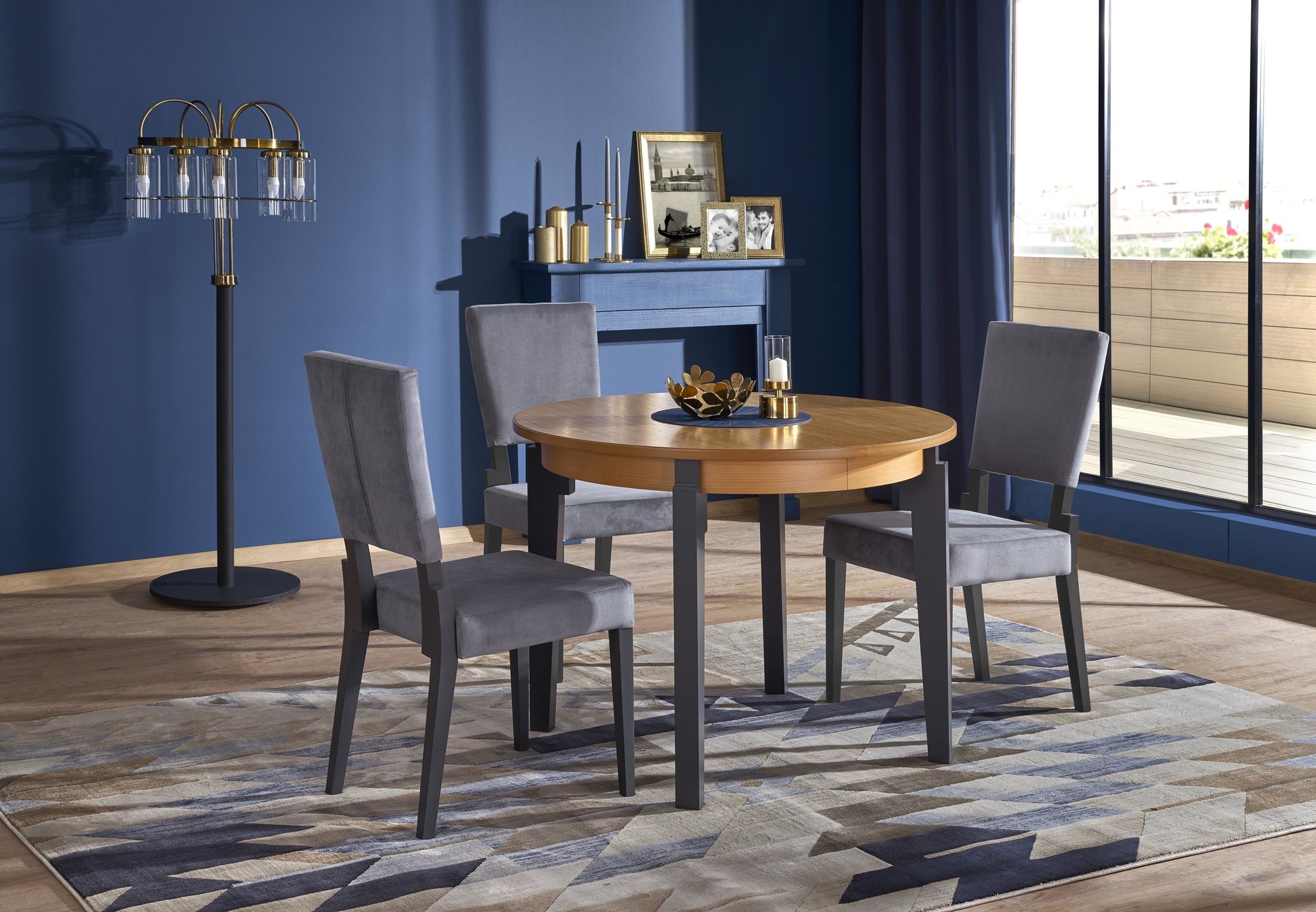 SORBUS - eettafel - uitschuifbaar - natuurlijk fineer - 8 zits