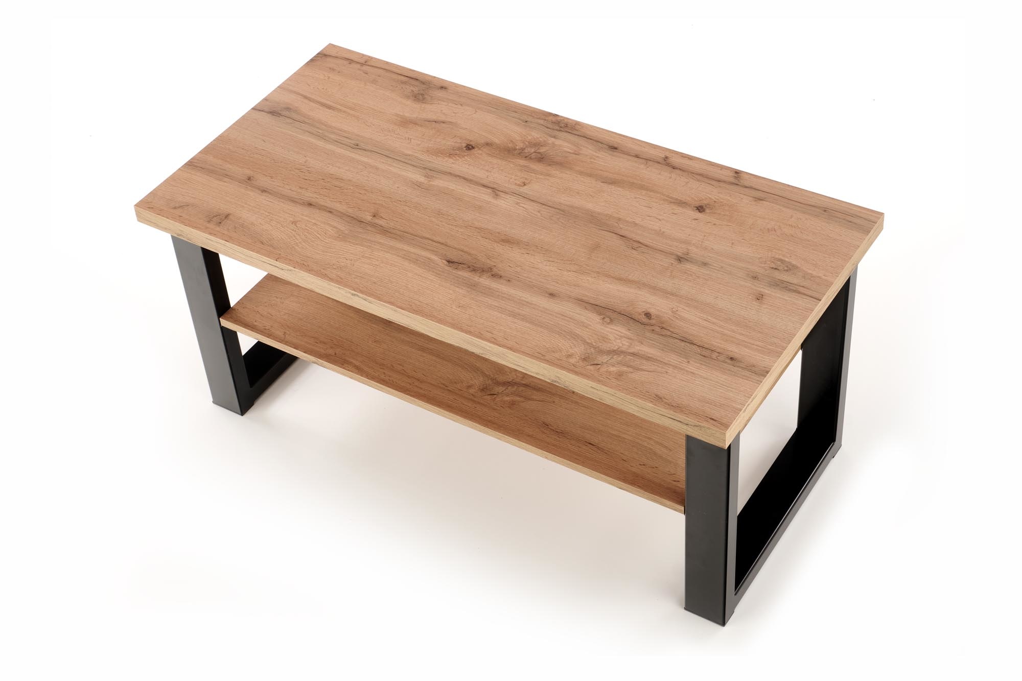 VENOM U salontafel kleur: votan eiken/zwart