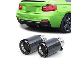 Uitlaatsierstuk geschikt voor BMW 2 Serie F22 F23 - Sportoptiek - Carbon Zwart