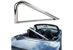 Rolbeugel geschikt voor Mazda MX-5 Miata NA NB 89-05 - Sportief Design - RVS gepolijst