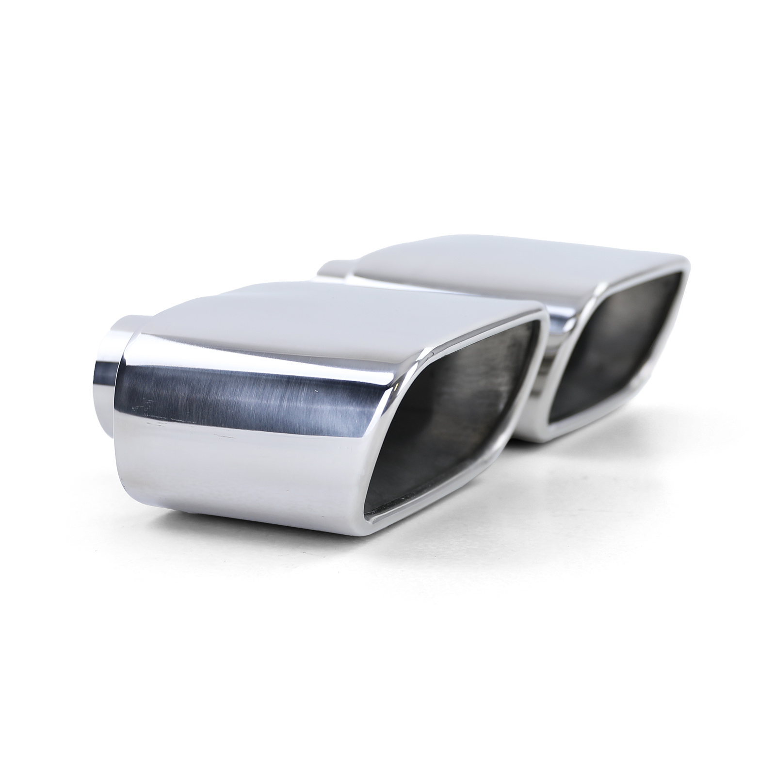 Uitlaat eindpijp - geschikt voor BMW X5 E53 99-06 - Sport optiek - RVS, verchroomde randen, paar.