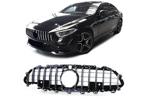 Autogrille - Mercedes CLS C257 vanaf 17 - Chroom/Glanzend zwart - Sport optiek