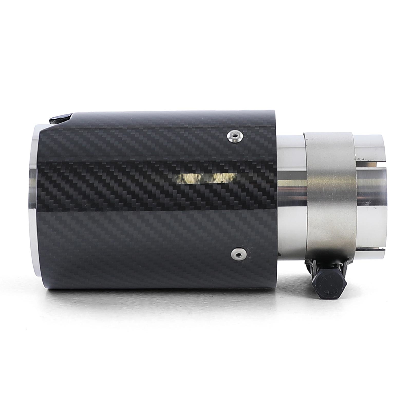 Uitlaat eindpijp - BMW 1 Serie E81 E82 E87 E88 - Sport Carbon Zwart - 90mm