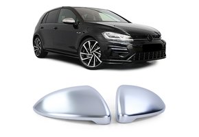 Spiegelkappen - VW Golf 7 VII 5G1 sedan - mat zilver - ABS-kunststof - Hoogwaardige afwerking