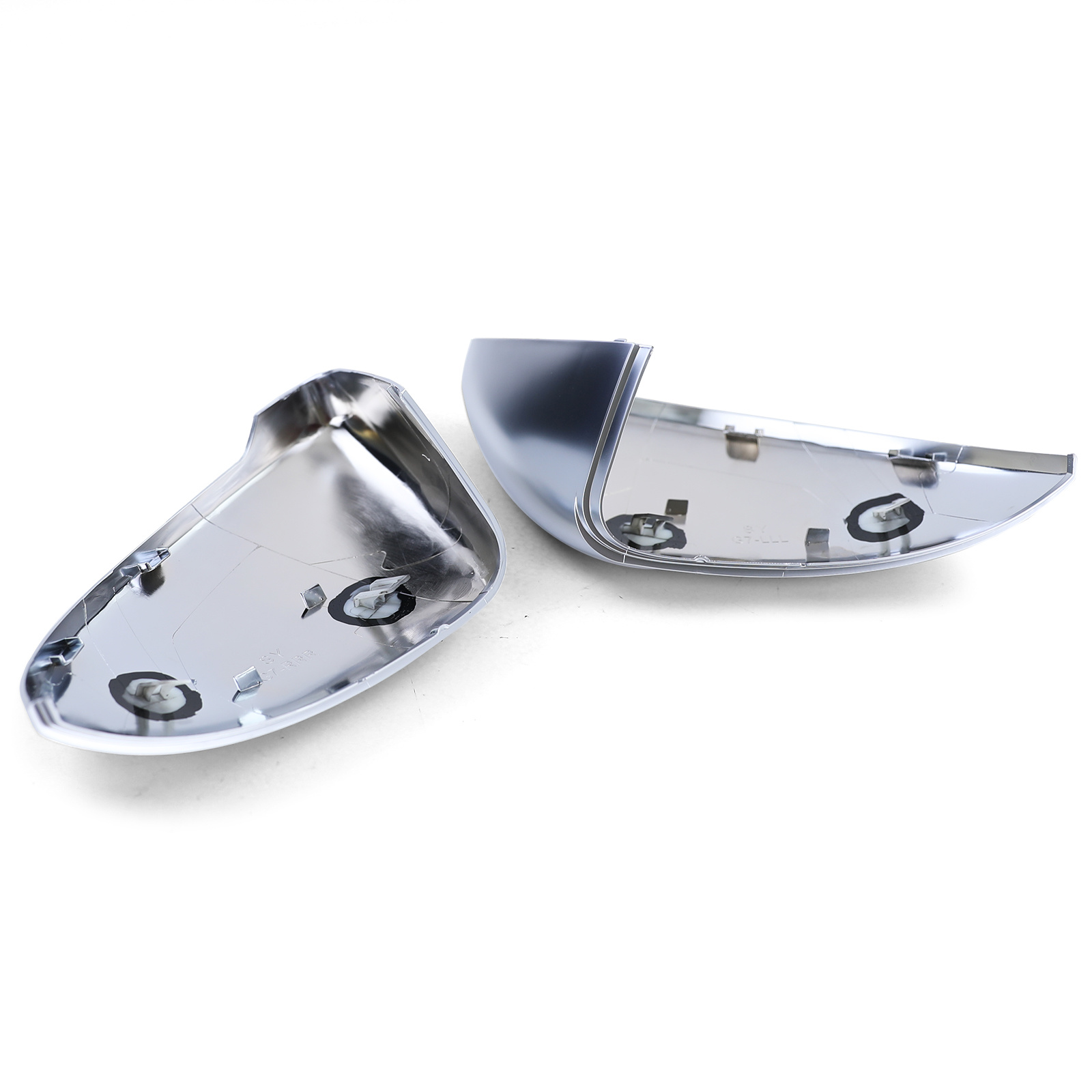 Spiegelkappen geschikt voor VW Golf 7 VII 5G1 sedan - mat zilver - ABS-kunststof - Hoogwaardige afwerking