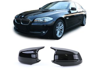 Spiegelkappen - BMW 5 Serie F10 F11 10-13 - zwart glans - sport optiek