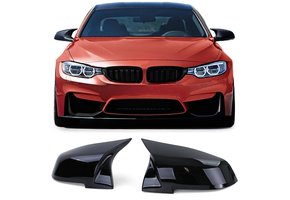 Spiegelkappen - BMW F20 F22 F30 F31 F32 F33 F36 E84 I3 - Sport Optiek - Glanzend Zwart