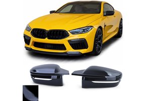Spiegelkappen - BMW 8 Serie G14 G15 G16 - Zwarte Glans - Sport Optiek
