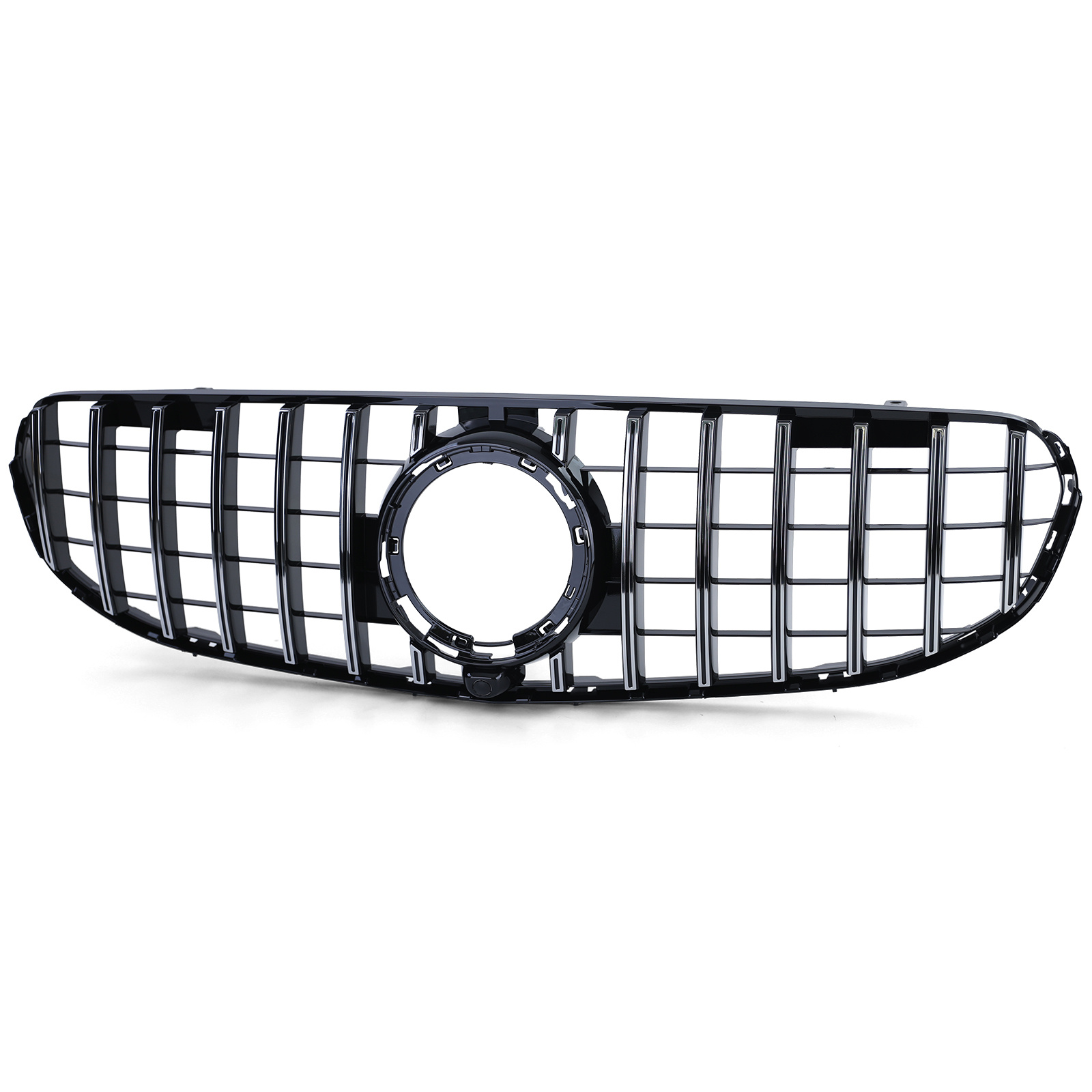 Autogrille - Mercedes GLC X253 SUV - Sport optiek - Chroom / zwart glans coating