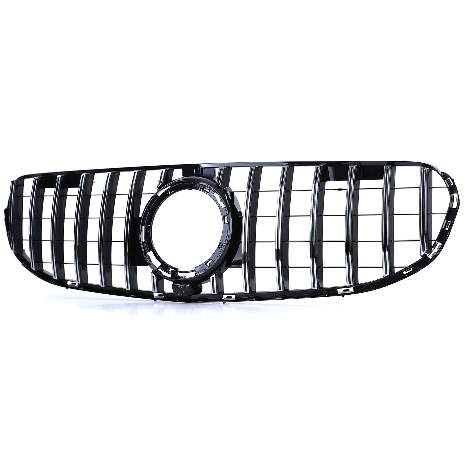 Autogrille - Mercedes GLC X253 SUV - Sport optiek - Chroom / zwart glans coating