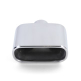 Uitlaatsierstuk - BMW X5 E53 99-06 - Sport Optiek - RVS, verchroomde rand