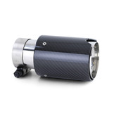 Uitlaat eindpijp - BMW 1 Serie E81 E82 E87 E88 - Sport optiek - Carbon Zwart, 90mm