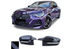 Spiegelkappen geschikt voor BMW 2-serie G42 - Sport zwart glans - Vervanging