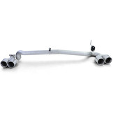 Uitlaat eindpijp geschikt voor BMW F10 F11 520-530 - Duplex Sport Look - RVS, 54x24x18cm