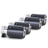 Uitlaat eindpijp - BMW 3 Serie E90 E91 E92 E93 - Sport Carbon Zwart - 90mm