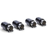 Uitlaat eindpijp - geschikt voor BMW 3 Serie E90 E91 E92 E93 - Sport Carbon Zwart - 90mm