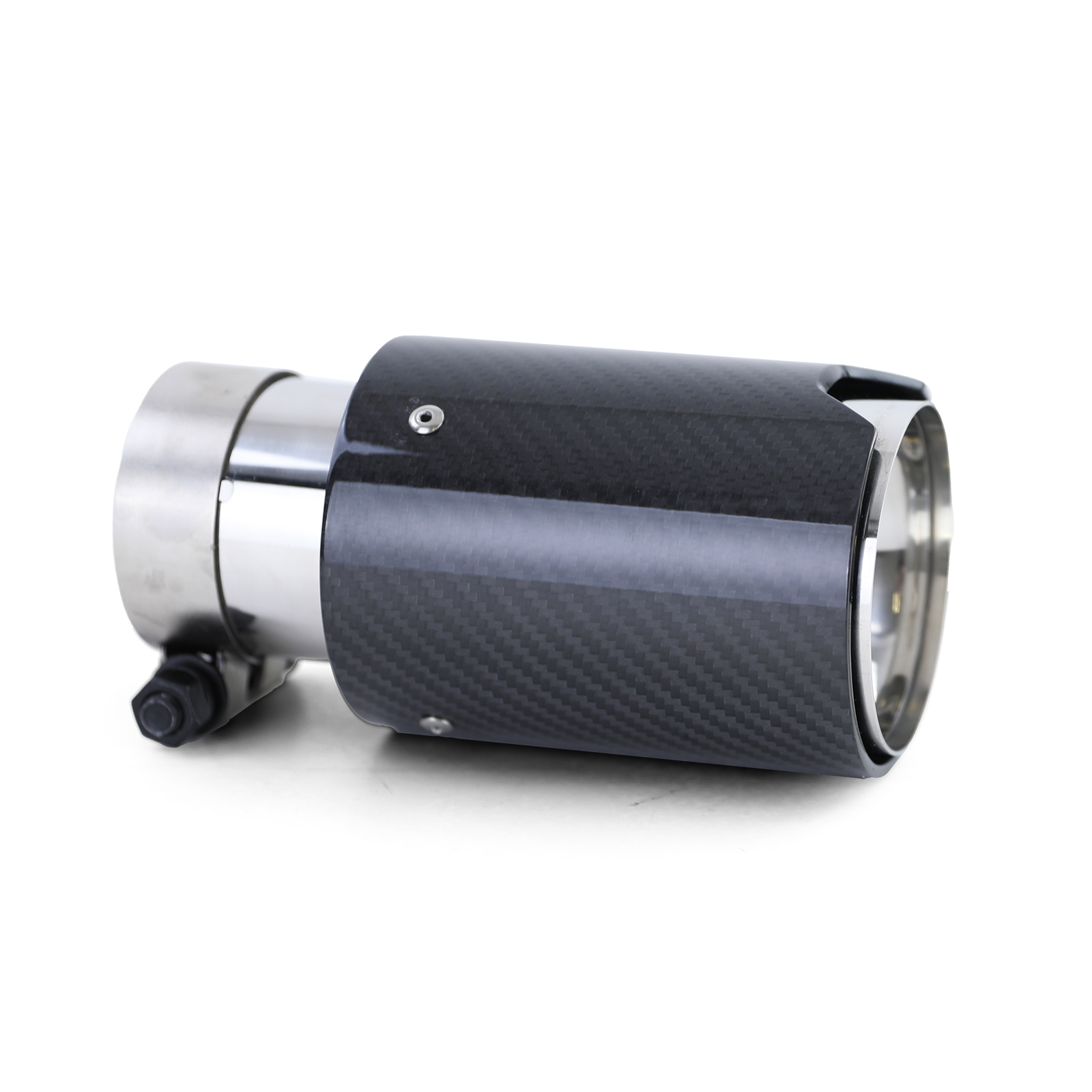 Uitlaat Eindpijp geschikt voor BMW 3 Serie E90 E91 E92 E93 - Sport Optiek - Carbon Zwart / 90mmx180mm